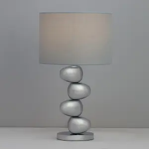 Inlight Himalia Pebble Polished Chrome effect Table light