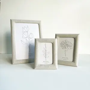 PF&A Cream Linen A4 Picture Frame