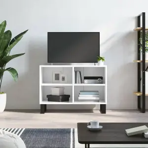 Berkfield TV Cabinet High Gloss White 69.5x30x50 cm Engineered Wood