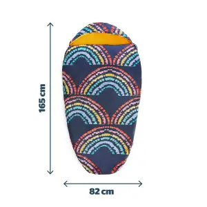 Silentnight Camping Collection Kids Sleeping Bag - Rainbow