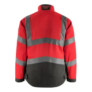 Mascot Safe Supreme Oxford Work Jacket (Hi-Vis Red/Dark Anthracite)  (Medium)