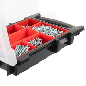 Selection Pack of 650, Self-Tapping Zinc Coated Square Drive Screws in a Carry Case