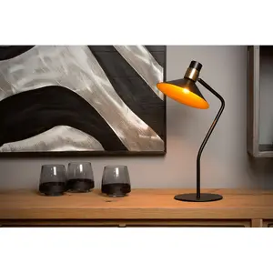 Lucide Pepijn Modern Table Lamp - 1xE14 - 3 StepDim - Black