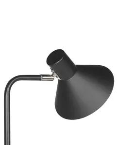 Beliani Industrial Metal Floor Lamp Black RIMAVA