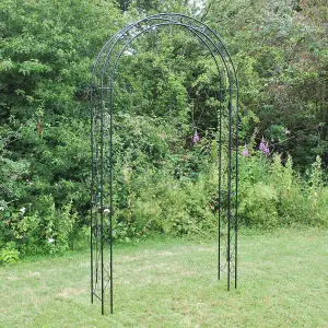 Tivoli Metal Decorative Garden Arch in Black