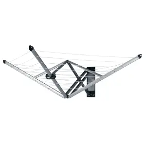 Brabantia Metallic grey Wall-mounted Laundry airer, 24m