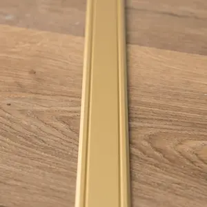 Flat self-adhesive anodised aluminium door floor edging bar strip trim threshold 930 x 30mm a02 gold