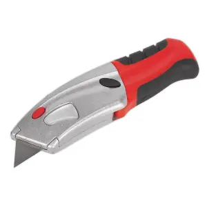 Sealey Retractable Utility Blade Heavy Duty Zinc Alloy Steel Construction AK8603