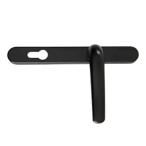 Black Internal Door Handle Set  Aluminum Alloy Lever Door  Handles with Screw KitL 242mm,Pair