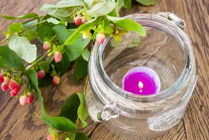 URBNLIVING Set of 18 Chocolate Cherry Scented Tea light Candles