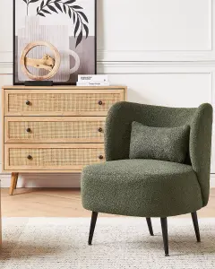 Armchair OTSBY Boucle Dark Green