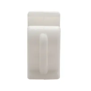 Talon White Plastic Snap lid clip YOPD15/10 (Dia)15mm, Pack of 10