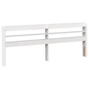 Berkfield Bed Frame without Mattress White 200x200 cm Solid Wood Pine