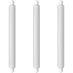 Crompton Lamps LED 284mm Double Ended Tubular 6W SCC-S15 Warm White Opal (40W Eqv) (3 Pack)