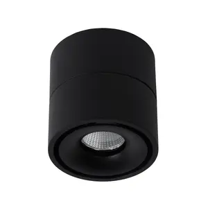 Lucide Yumiko Modern Surface Mounted Ceiling Spotlight 7,8cm - LED Dim. - 1x8W 2700K - Black