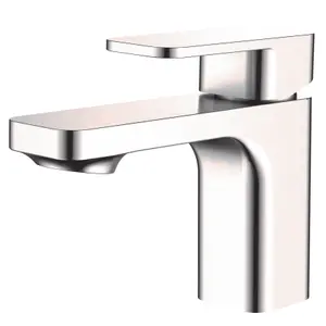 VURTU Barkway Basin Mixer - 1/4 Turn, Single Lever Ceramic Disc, High/ Low Water Pressure, 300(H) x 215(W), Brush Nickel, 628528