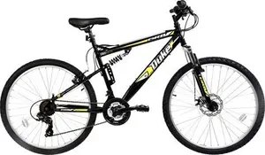 Dallingridge Duke DS Full Suspension Mountain Bike, 26" Wheel - Black/Yellow