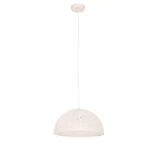 Interiors by Premier Lenno Large White Pendant Light