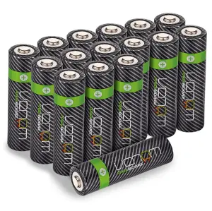 Venom Rechargeable AA Batteries - 2100mAh High Capacity - Pack of 16