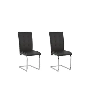 Encinal Upholstered Dining Chair (Set of 2) Black