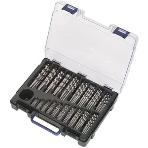 170-Piece HSS Drill Bit Set with Split Point Tips for Precision Drilling