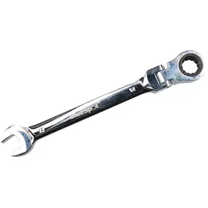 12mm Metric Flexible Flexi Head Ratchet Combination Spanner Wrench 72 Teeth