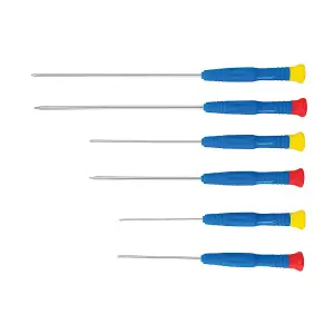 Silverline Extra-Long Precision Screwdriver Set 6Pce