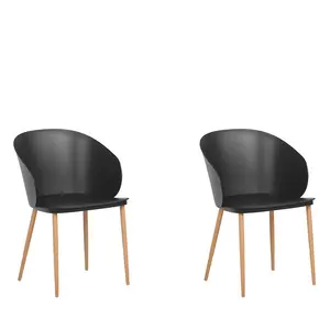 Leeven Dining Chair (Set of 2) Black