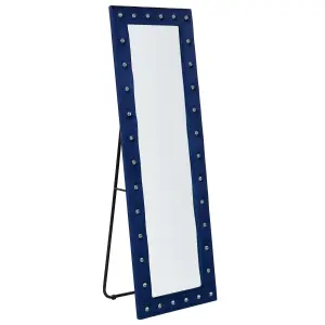 Standing Mirror ANSOUIS Velvet Navy Blue