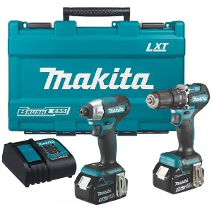 Makita 18v DLX2414ST Brushless Kit DHP487 Hammer Drill DTD157 Impact Driver 5ah