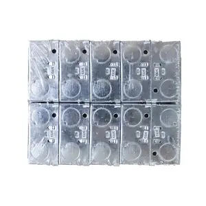 Dencon Securlec 1 Gang Metal Box (Pack of 10) Silver (One Size)