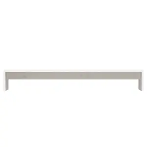 vidaXL Monitor Stand White 100x27x15 cm Solid Wood Pine