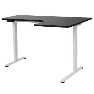 Adjustable Desk Electric Right Hand Black DESTINES