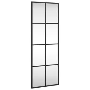 Mikayia Wall Mirror Black 80cm H x 30cm W