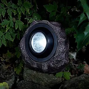 Super Bright Solar Powered Rock Effect Spotlight