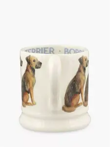 Emma Bridgewater Dogs Border Terrier Half Pint Mug, 300Ml, Brown/Multi