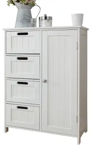 GFW Colonial Multi Cabinet White