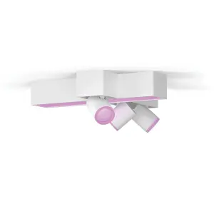 Philips Hue White and Colour Ambiance Centris 3-spot cross Ceiling Light White