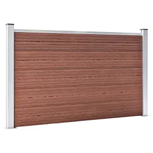 Berkfield Garden Fence WPC 526x106 cm Brown