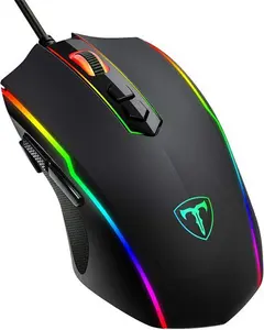 RGB Gaming Mouse Wired,Vollion PC Gaming Mice With 8 Programmable Buttons,Chroma RGB Backlit, 7200 DPI Adjustable,Comfortable Grip Ergonomic Optical