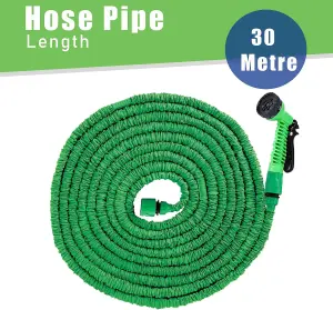 Expandable Garden Hose Pipe With Tap Connectors-30 Meters