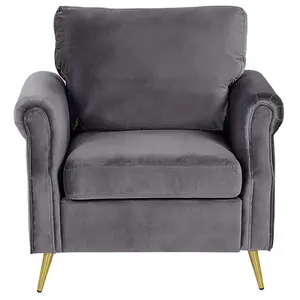 Armchair VIETAS Velvet Dark Grey