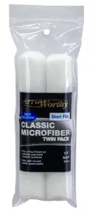 Arroworthy Classic Microfiber Mini Roller Refill - Short Pile - 6.5" (2 Pack)