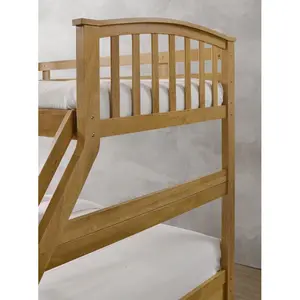 Elula Single (3') 2 Drawer Standard Bunk Bed Oak