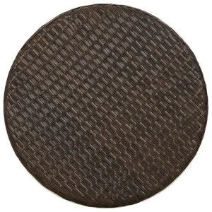 Berkfield Tea Table Brown 45 cm Poly Rattan