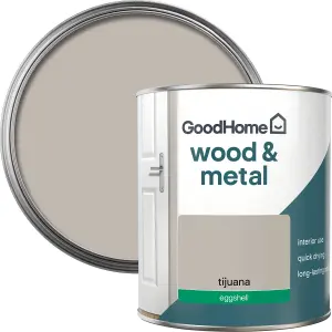 GoodHome Tijuana Eggshell Metal & wood paint, 750ml