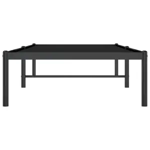 Berkfield Metal Bed Frame Black 75x190 cm 2FT6 Small Single