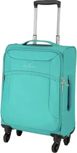 Featherstone 4 Wheel Soft Cabin-Size Suitcase - Turquoise