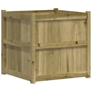 Berkfield Garden Planter 70x70x70 cm Impregnated Wood Pine