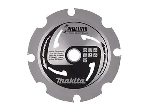 Makita B-33685 Specialized Blade for Fibre Cement Board 165 x 20mm x 4T